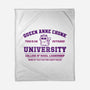 Queen Anne Chonk University-None-Fleece-Blanket-kg07