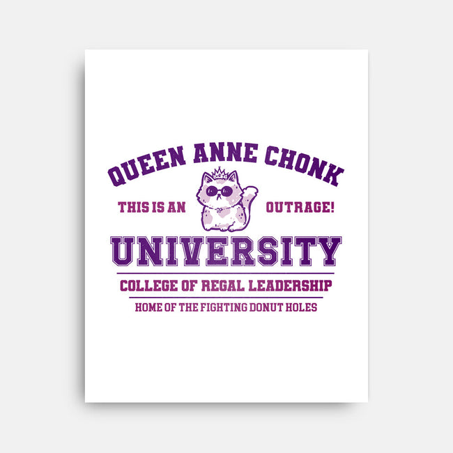 Queen Anne Chonk University-None-Stretched-Canvas-kg07