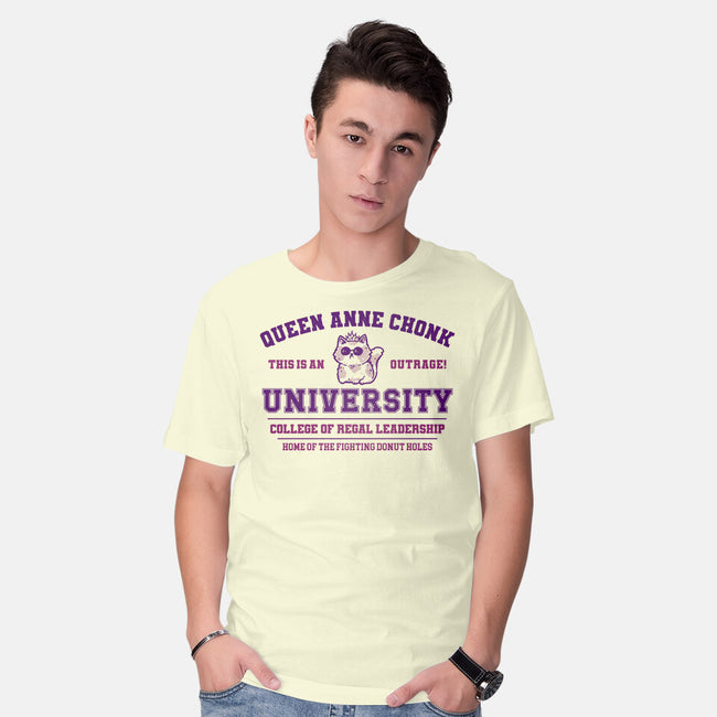 Queen Anne Chonk University-Mens-Basic-Tee-kg07