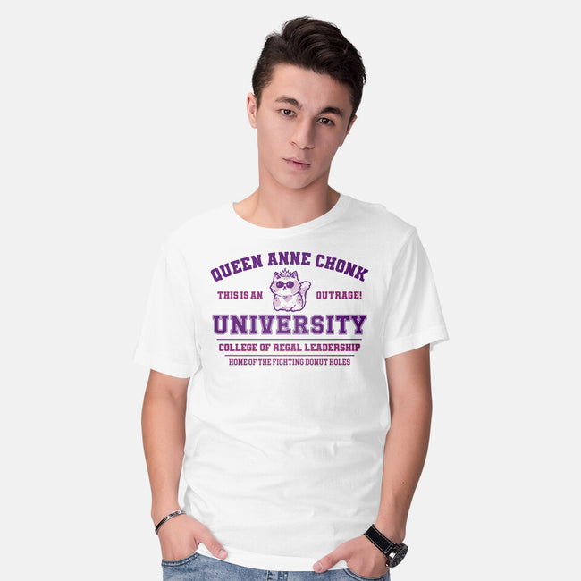 Queen Anne Chonk University-Mens-Basic-Tee-kg07