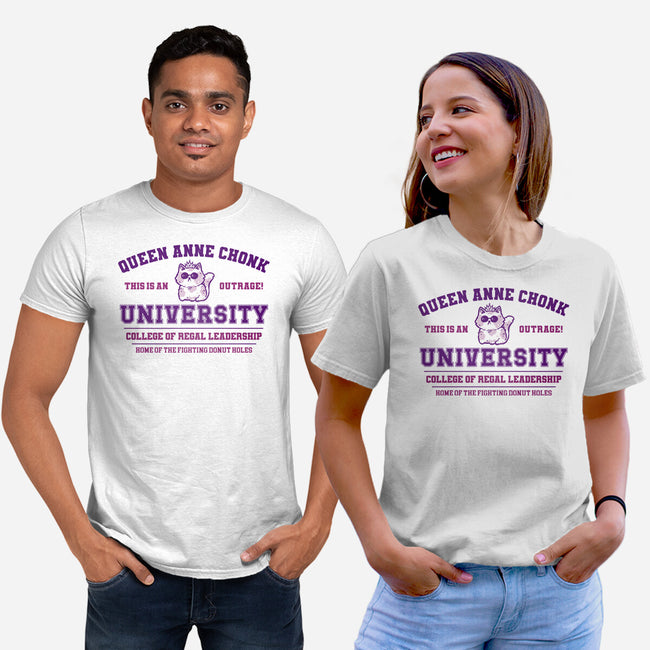 Queen Anne Chonk University-Unisex-Basic-Tee-kg07