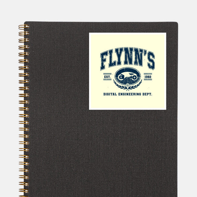 Flynn's Engineering Dept-None-Glossy-Sticker-retrodivision