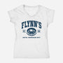 Flynn's Engineering Dept-Womens-V-Neck-Tee-retrodivision
