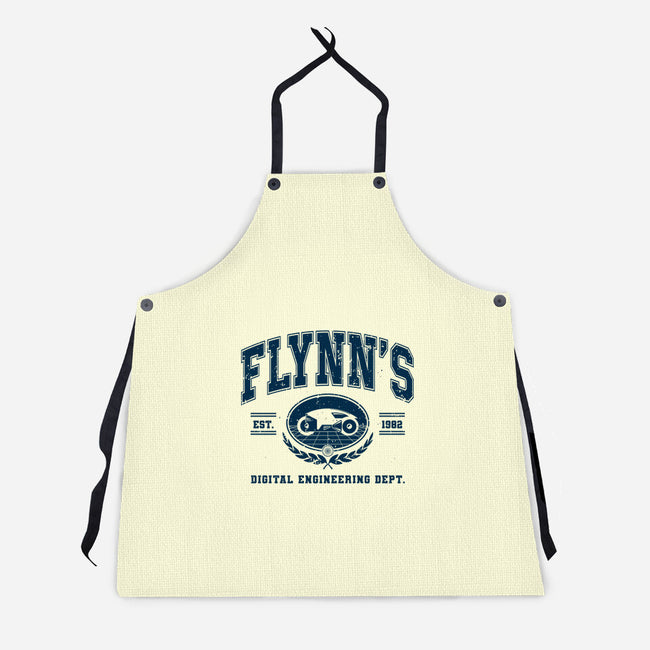 Flynn's Engineering Dept-Unisex-Kitchen-Apron-retrodivision