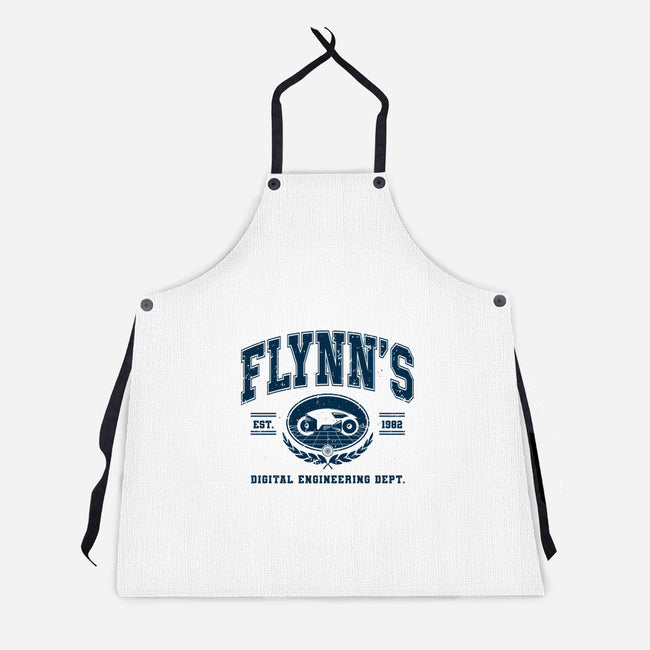 Flynn's Engineering Dept-Unisex-Kitchen-Apron-retrodivision