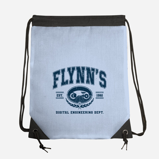 Flynn's Engineering Dept-None-Drawstring-Bag-retrodivision