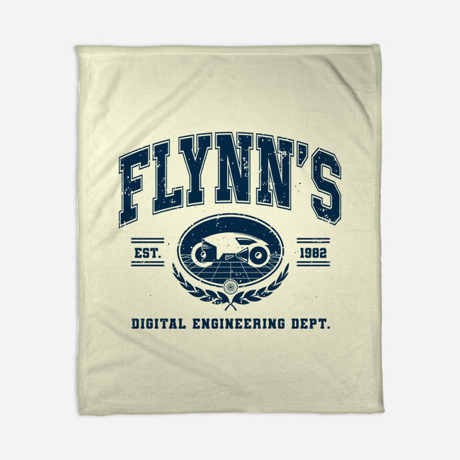 Flynn's Engineering Dept-None-Fleece-Blanket-retrodivision