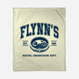 Flynn's Engineering Dept-None-Fleece-Blanket-retrodivision