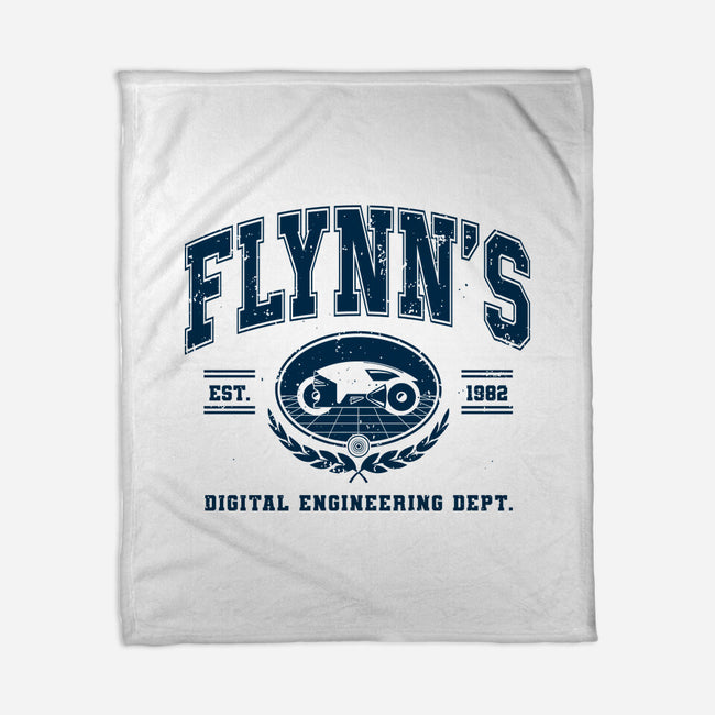 Flynn's Engineering Dept-None-Fleece-Blanket-retrodivision