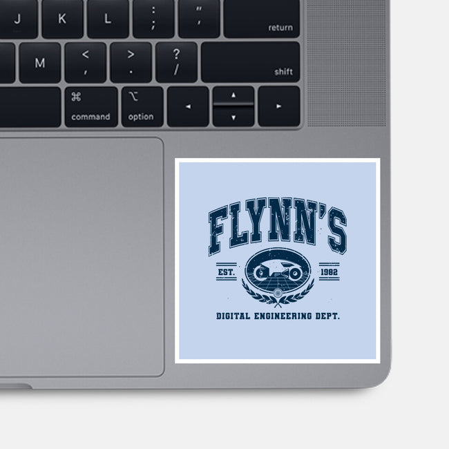 Flynn's Engineering Dept-None-Glossy-Sticker-retrodivision
