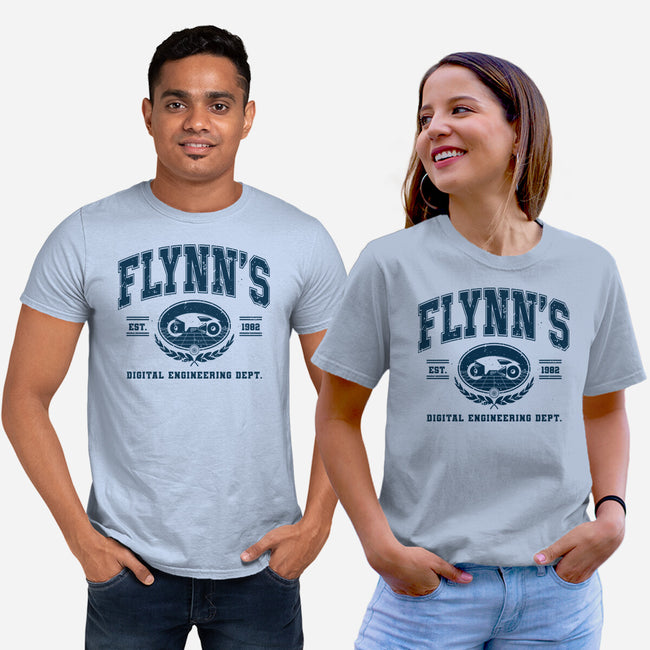 Flynn's Engineering Dept-Unisex-Basic-Tee-retrodivision