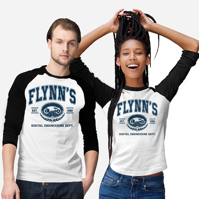 Flynn's Engineering Dept-Unisex-Baseball-Tee-retrodivision