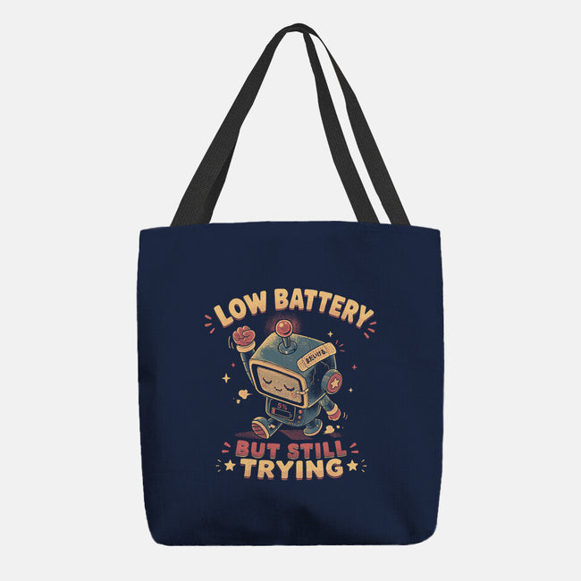 Low Battery But Still Trying-None-Basic Tote-Bag-naomori