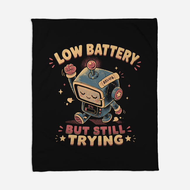 Low Battery But Still Trying-None-Fleece-Blanket-naomori