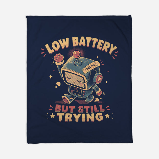 Low Battery But Still Trying-None-Fleece-Blanket-naomori