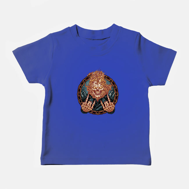 Rider From Hell-Baby-Basic-Tee-glitchygorilla