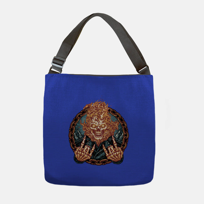 Rider From Hell-None-Adjustable Tote-Bag-glitchygorilla
