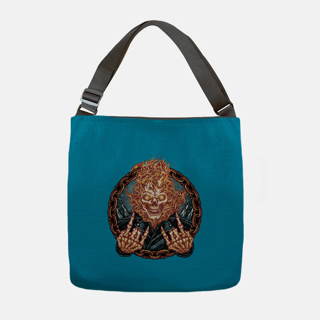 Rider From Hell-None-Adjustable Tote-Bag-glitchygorilla