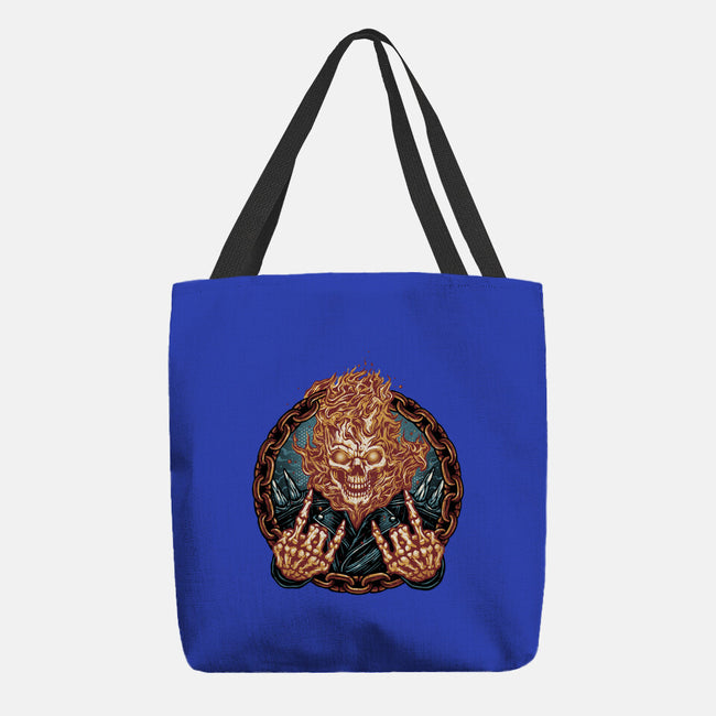 Rider From Hell-None-Basic Tote-Bag-glitchygorilla
