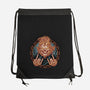 Rider From Hell-None-Drawstring-Bag-glitchygorilla