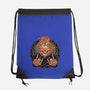 Rider From Hell-None-Drawstring-Bag-glitchygorilla