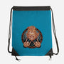 Rider From Hell-None-Drawstring-Bag-glitchygorilla
