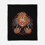 Rider From Hell-None-Fleece-Blanket-glitchygorilla