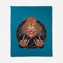 Rider From Hell-None-Fleece-Blanket-glitchygorilla