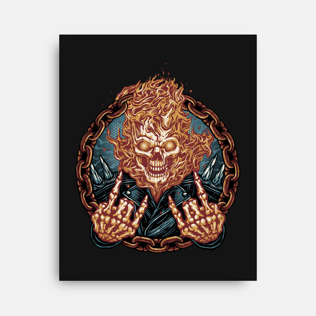 Rider From Hell-None-Stretched-Canvas-glitchygorilla