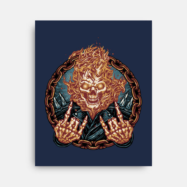 Rider From Hell-None-Stretched-Canvas-glitchygorilla