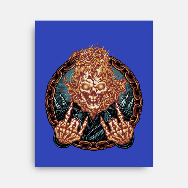 Rider From Hell-None-Stretched-Canvas-glitchygorilla