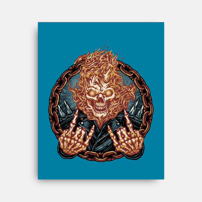 Rider From Hell-None-Stretched-Canvas-glitchygorilla