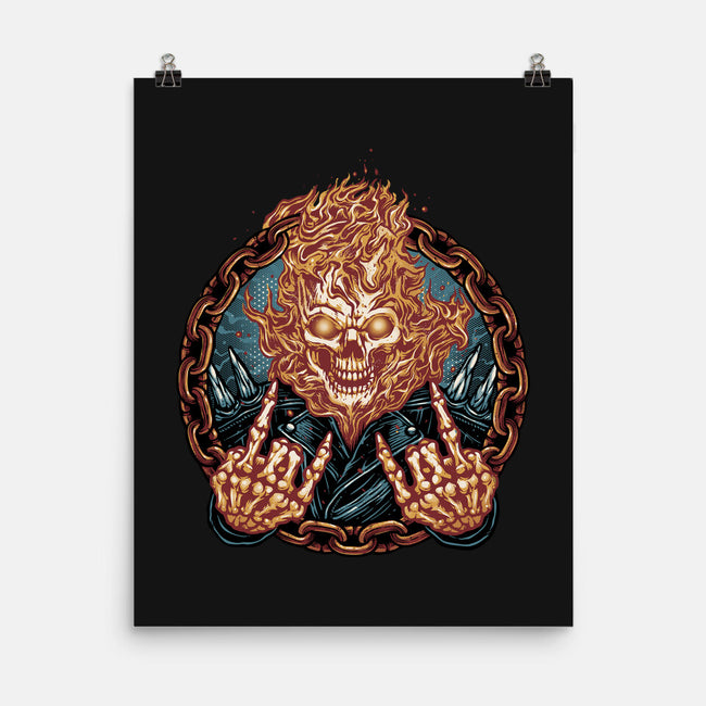 Rider From Hell-None-Matte-Poster-glitchygorilla