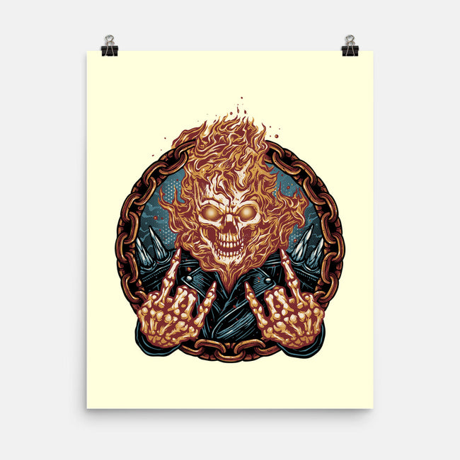 Rider From Hell-None-Matte-Poster-glitchygorilla