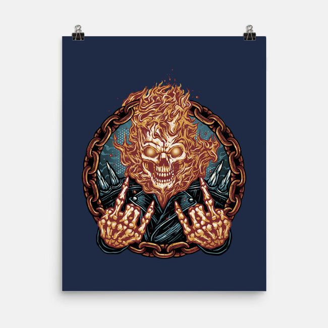 Rider From Hell-None-Matte-Poster-glitchygorilla