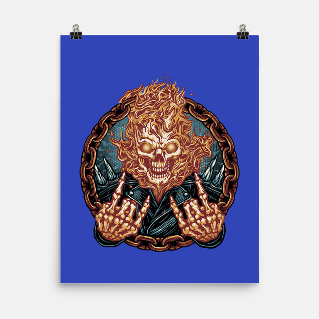 Rider From Hell-None-Matte-Poster-glitchygorilla