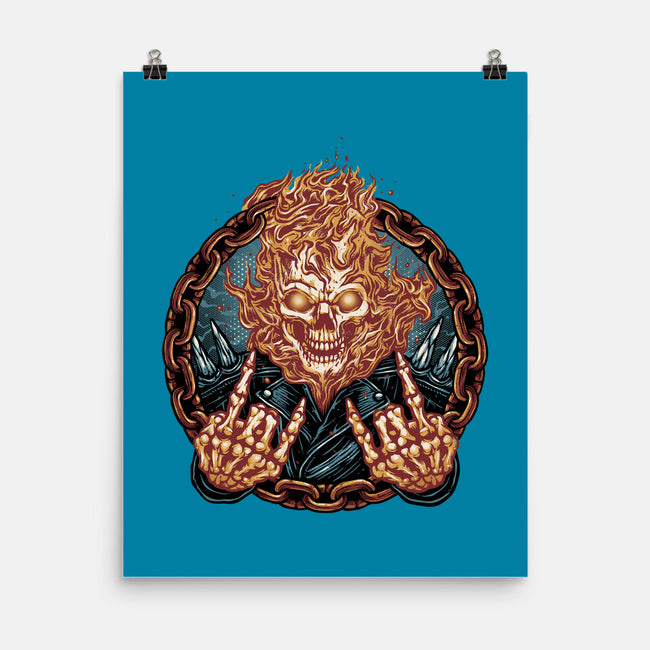 Rider From Hell-None-Matte-Poster-glitchygorilla