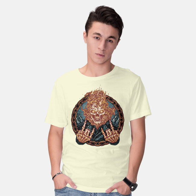 Rider From Hell-Mens-Basic-Tee-glitchygorilla