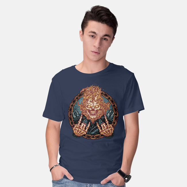 Rider From Hell-Mens-Basic-Tee-glitchygorilla