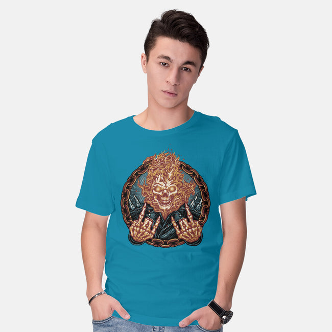 Rider From Hell-Mens-Basic-Tee-glitchygorilla