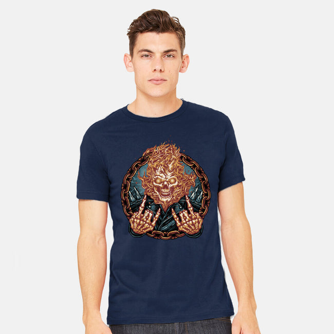 Rider From Hell-Mens-Heavyweight-Tee-glitchygorilla