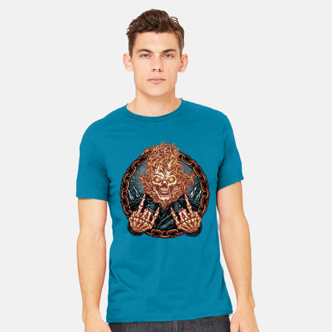 Rider From Hell-Mens-Heavyweight-Tee-glitchygorilla