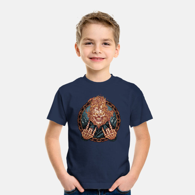 Rider From Hell-Youth-Basic-Tee-glitchygorilla