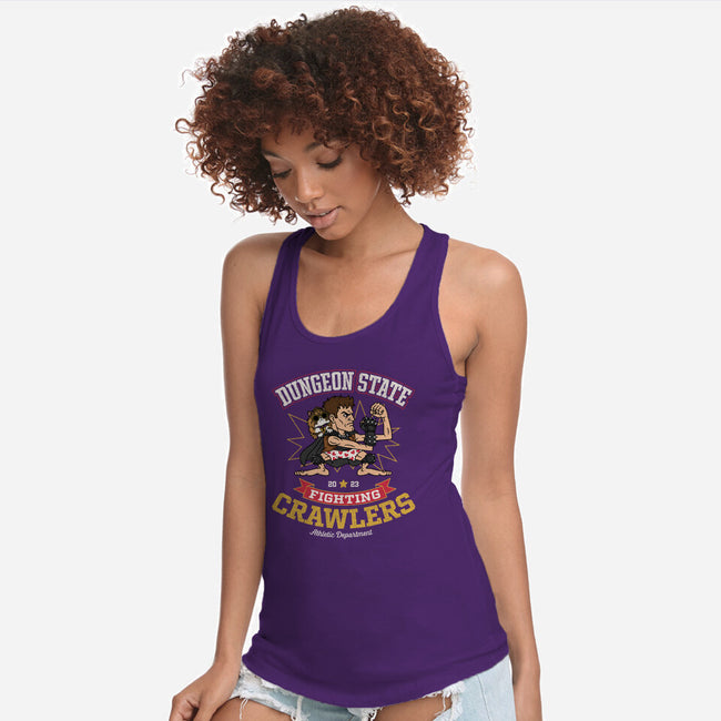 Fighting Crawlers-Womens-Racerback-Tank-Popnotic