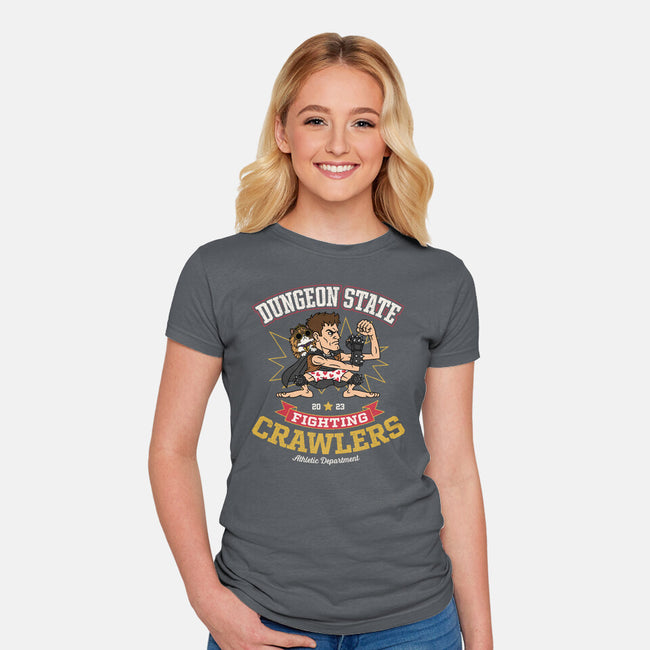 Fighting Crawlers-Womens-Fitted-Tee-Popnotic