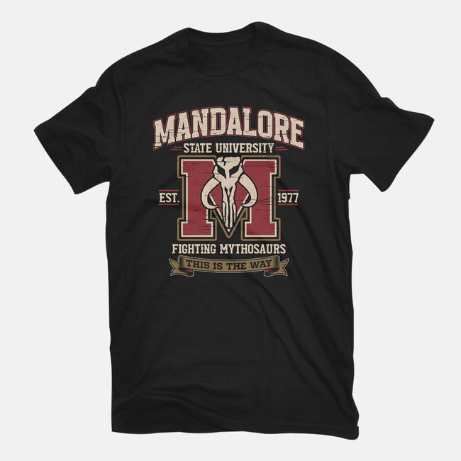 Mandalore University-Mens-Basic-Tee-Popnotic