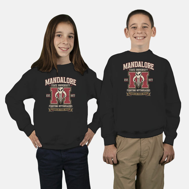 Mandalore University-Youth-Crew Neck-Sweatshirt-Popnotic