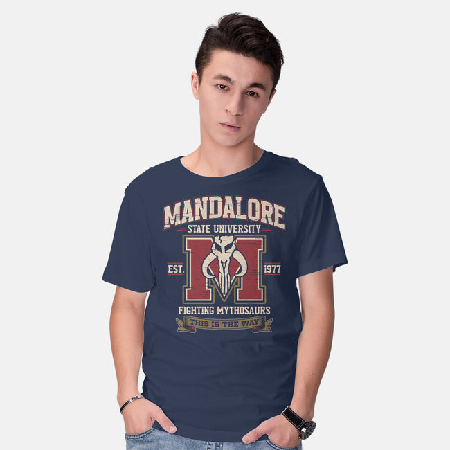 Mandalore University-Mens-Basic-Tee-Popnotic
