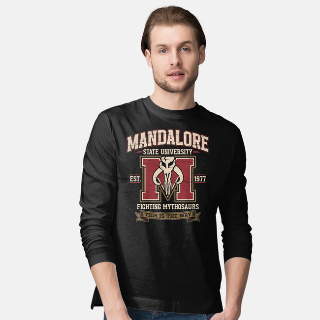 Mandalore University-Mens-Long Sleeved-Tee-Popnotic