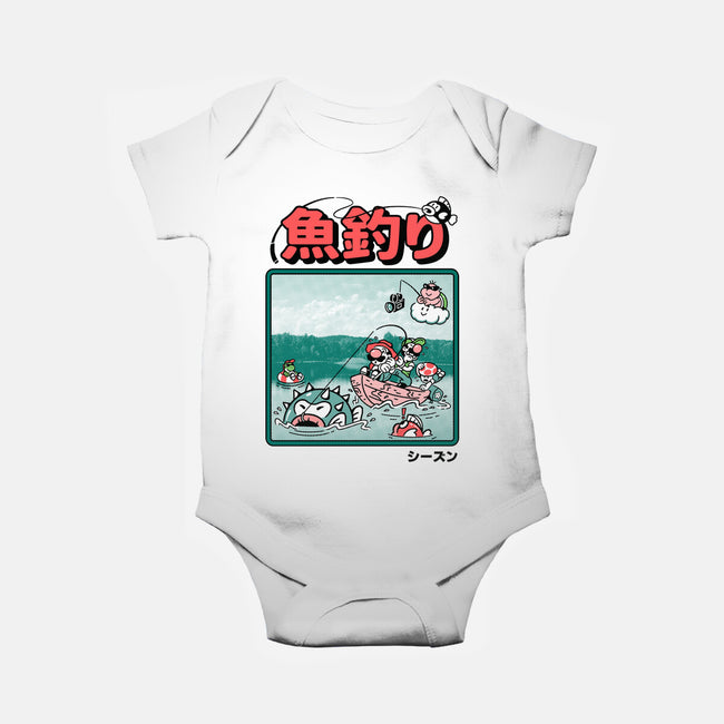 Fishing Time-Baby-Basic-Onesie-Henrique Torres